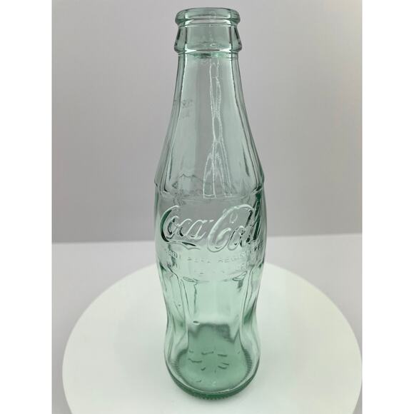 Vintage Coca Cola Bottle, 1994 Coke Holiday Greetings Green Glass Hobble Skirt - Picture 9 of 9
